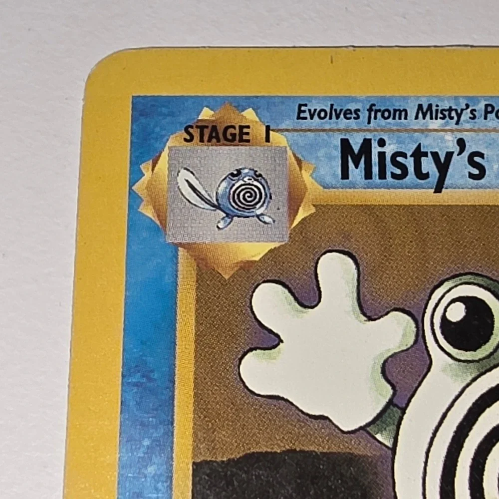 Pokemon Misty's Poliwhirl 1st Edition Gym Heroes 53/132 Vintage WOTC Card
